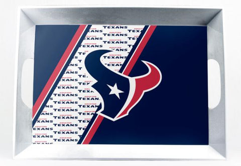 HOUSTON TEXANS MELAMINE SERVING TRAY 18x12x3