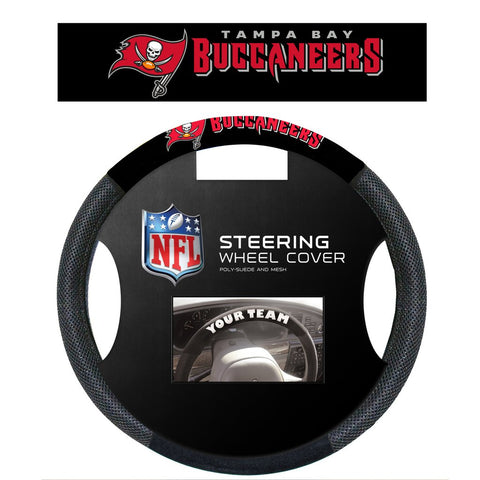 NFL Tampa Bay Buccaneers Poly-Suede Steering Wheel Cover