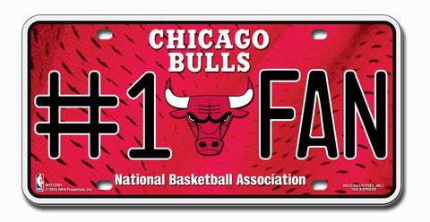 Chicago Bulls License Plate #1 Fan