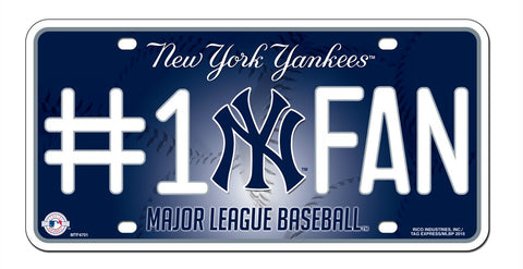 New York Yankees License Plate #1 Fan