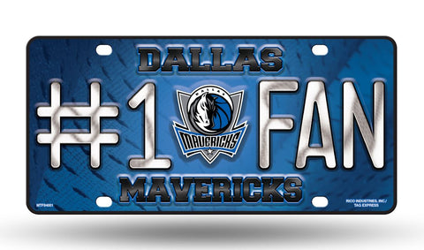 Dallas Mavericks License Plate #1 Fan