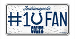 Indianapolis Colts License Plate #1 Fan