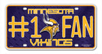 Minnesota Vikings License Plate #1 Fan