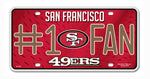 San Francisco 49ers License Plate #1 Fan