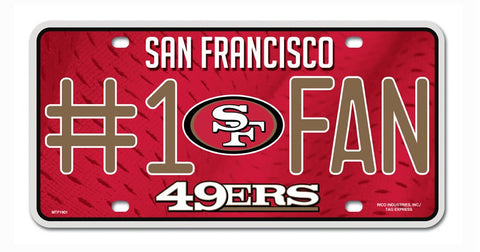 San Francisco 49ers License Plate #1 Fan