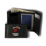 Miami Heat Wallet Trifold Embroidered Leather 2012 Champ