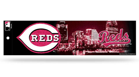 Cincinnati Reds Decal Bumper Sticker Glitter