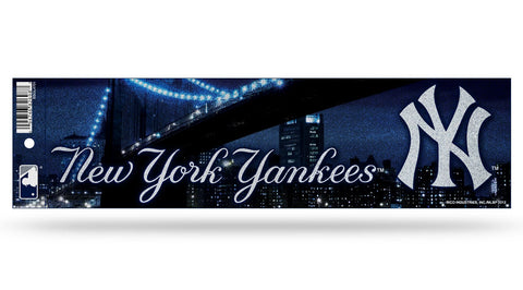 New York Yankees Decal Bumper Sticker Glitter