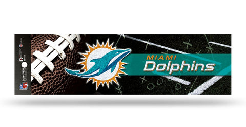 Miami Dolphins Decal Bumper Sticker Glitter