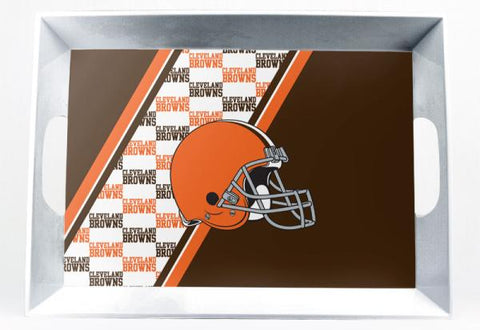 CLEVELAND BROWNS MELAMINE SERVING TRAY 18x12x3