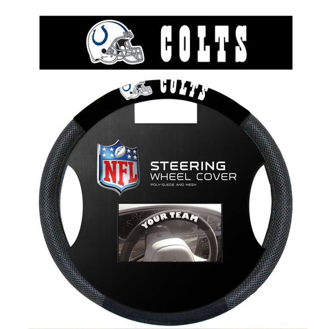 NFL Indianapolis Colts Poly-Suede Steering Wheel Cover
