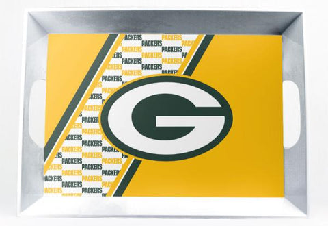 GREEN BAY PACKERS MELAMINE SERVING TRAY 18x12x3