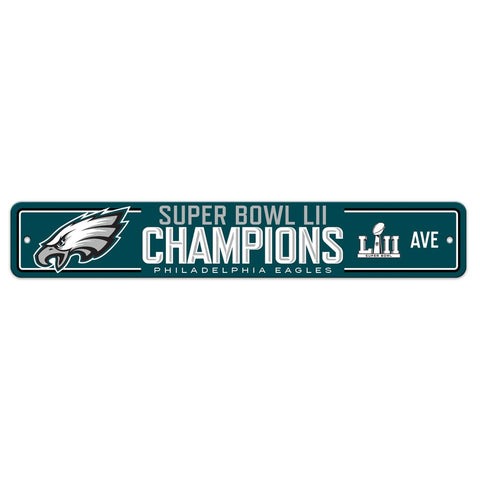 NFL Philadelphia Eagles Super Bowl LII Champions Street Sign