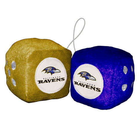 NFL Baltimore Ravens Fuzzy Dice