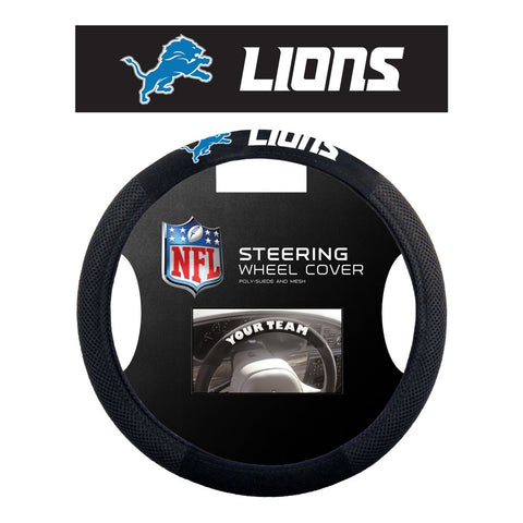 NFL Detroit Lions Poly-Suede Steering Wheel Cover