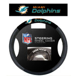 NFL Miami Dolphins Poly-Suede Steering Wheel Cover