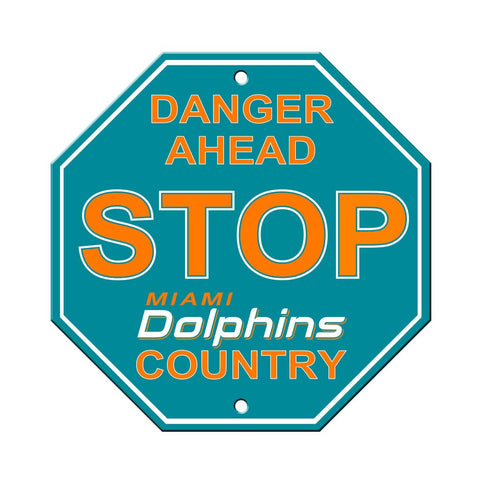 NFL Miami Dolphins Stop Sign