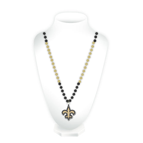 Saints Logo Sport Beads W/Medallion