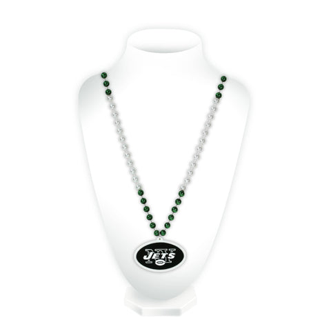 Ny Jets Sport Beads With Medallion