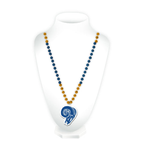 Rams Retro Sport Beads With Medallion