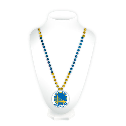 Warriors Sport Beads With Medallion
