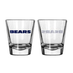 Chicago Bears 2Oz Satin Etch Shot Glasses