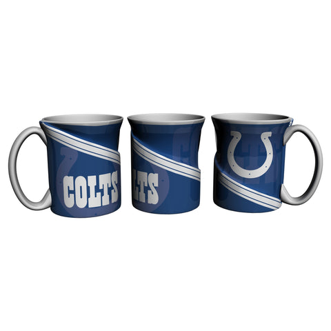 Indianapolis Colts 18Oz Sculpted Ceramic Twist Mugs