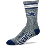 Men's Dallas Cowboys For Bare Feet Gray Got Marble Crew Socks