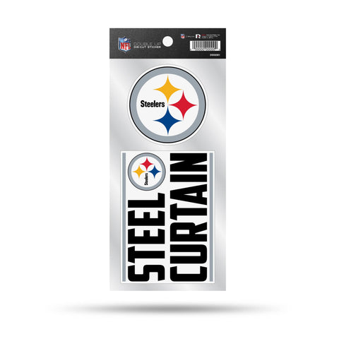 Pittsburgh Steelers Double Up Die Cut Sticker