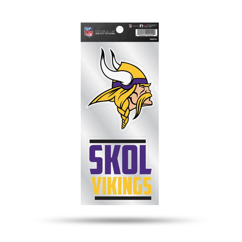 Vikings Double Up Die Cut Sticker