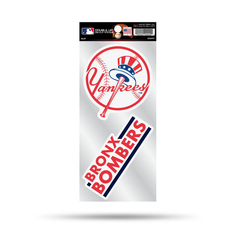 Yankees Double Up Die Cut Sticker