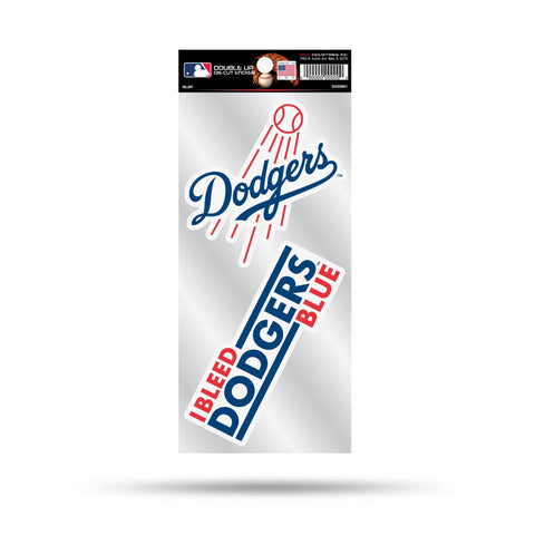Dodgers Double Up Die Cut Sticker