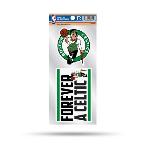 Celtics Double Up Die Cut Sticker