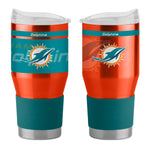 Miami Dolphins 24Oz Ultra Twist Tumblers - 18/8 Steel Vacuum Insulated With High Lip Slider Lid