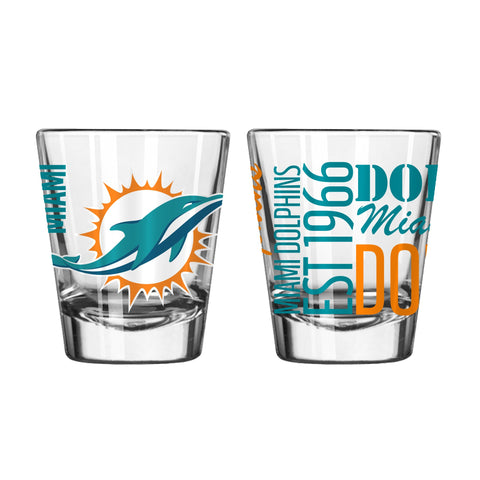 Miami Dolphins 2Oz Spirit Shot Glasses