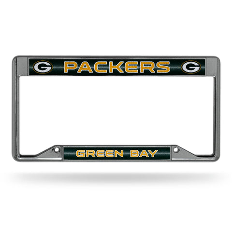 Packers Inverted Bling Chrome Frame