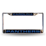 Carolina Panthers Blk Laser Chrome Frame