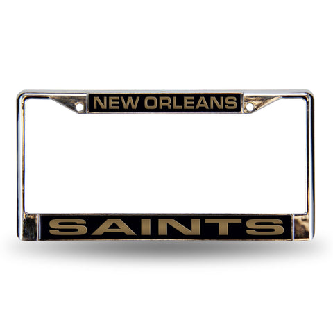 Saints Black Laser Chrome Frame