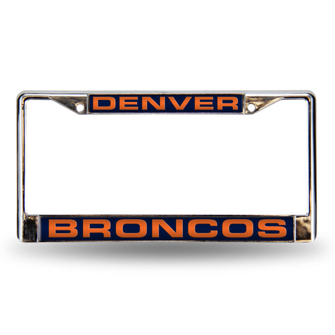 Broncos Blue Laser Chrome Frame