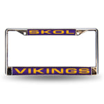 Vikings "Skol" Laser Chrome Frame