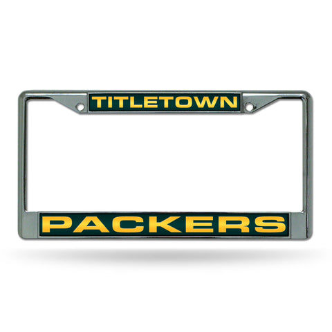 Packers "Titletown" Laser Chrome Frame