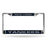 Yankees Blue Laser Chrome Frame