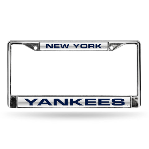 Yankees Silver Laser Chrome Frame