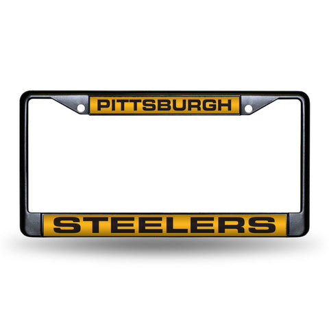 Pittsburgh Steelers  Black Laser Chrome Frame