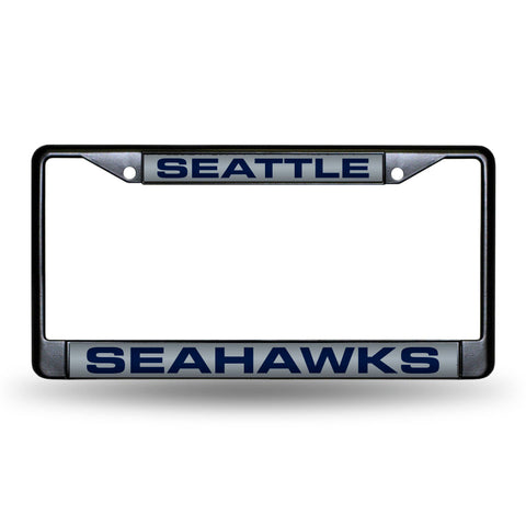 Seattle Seahawks Black Laser Chrome Frame