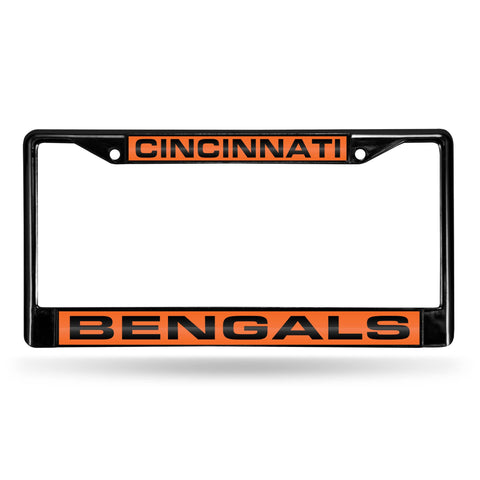 Cincinnati Bengals Black Laser Chrome Frame