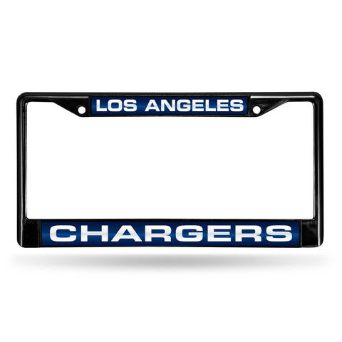 Los Angeles Chargers Black Laser Chrome Frame