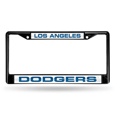 Los Angeles Dodgers Black Laser Chrome Frame