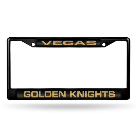 Las Vegas Golden Knights Laser Black Chrome Frame