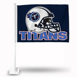 Titans Helmet Car Flag <Br>Navy Bkg